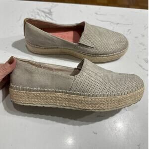 Dr. Scholl's Shoes Women's Sunray Pointed Toe Flat, Gray Microfiber, Size 7, EUC